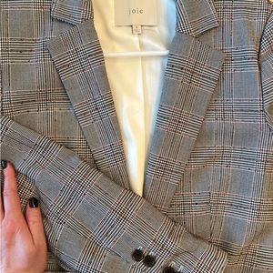 Joie Plaid Blazer size 6